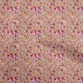 thumbnail image 1 of oneOone Cotton Cambric Light Brown Fabric Abstract Floral Craft Projects Decor Fabric Printed By The Yard 56 Inch Wide, 1 of 4