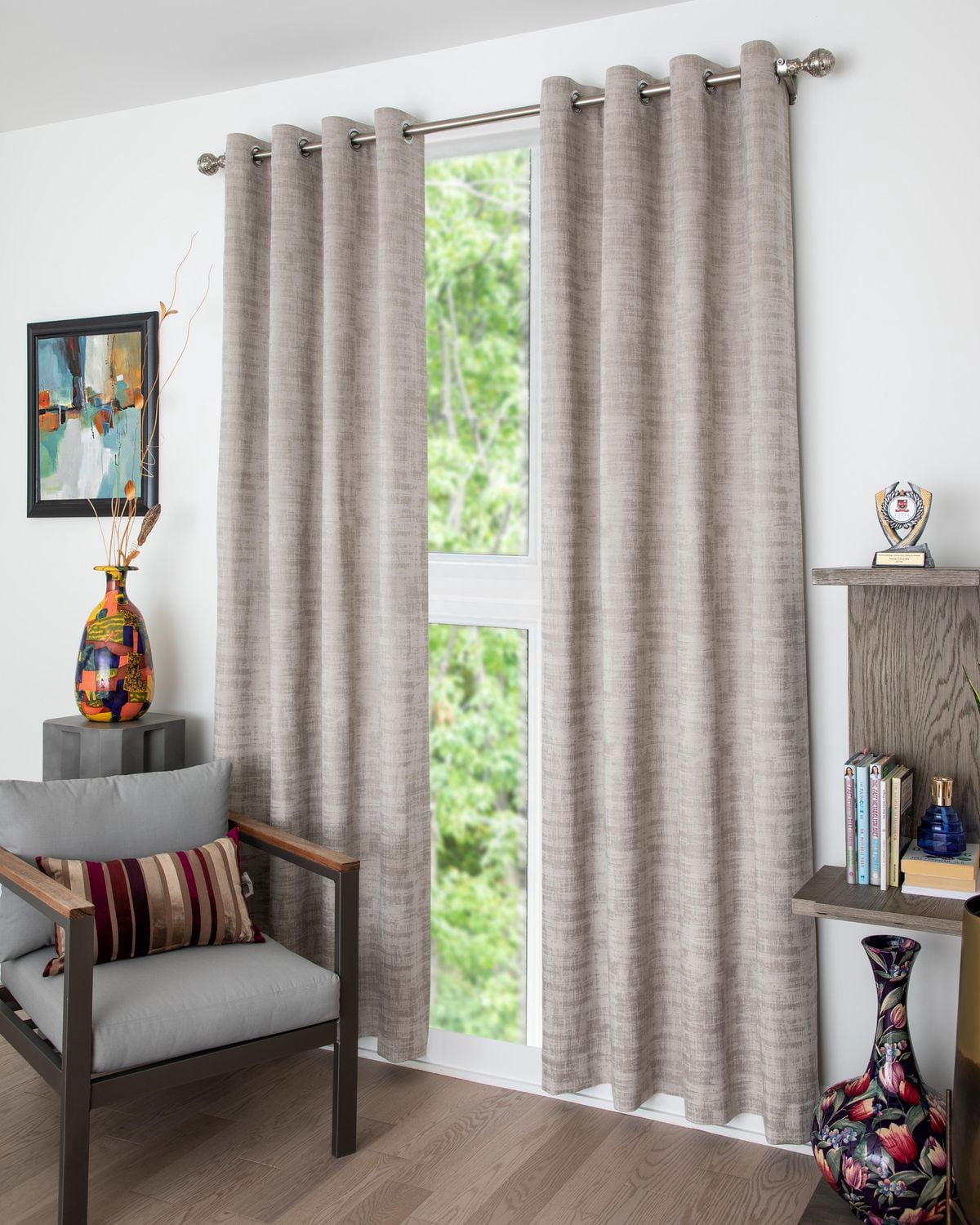 Gouchee Home Ruvor Rideaux Taupe 54"x96"