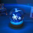 thumbnail image 3 of MesaSe 3d Glowing Crystal Ball Night Light Ornament Creative Coloful Night Scene Lamp With Base For Home Decor Gift, 3 of 9