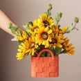 thumbnail image 4 of Creative Ceramic Handbag Vase High-quality For Wedding Holiday Utensil Holder Handcrafted Stylish Hydroponic Flower Pot, 4 of 13