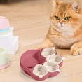 thumbnail image 3 of Binwennn Multifunctional Silicone Bowl Children's Bowl Pet Bowl Cat And Dog Bowl Set Silicone Plates For Children Plates With Suction Cat Silicone Plates In The Shape Of Cat Cat Pad Dog Bowls with Mat, 3 of 3