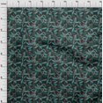 thumbnail image 4 of oneOone Viscose Chiffon Teal Green Fabric Tropical Sewing Craft Projects Fabric Prints By Yard 42 Inch Wide, 4 of 4