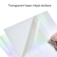 thumbnail image 3 of <p>Holographic Glossy Sticker Paper Sticker Paper For Inkjet Printer Sticker Printer Paper Printable Sticker Paper Glossy Sticker Paper 20 Sheets Holographic Sticker Paper, 3 of 7