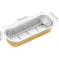 thumbnail image 4 of AMERTEER [60pcs Mini Aluminum Foil Pans] 60pcs Mini Aluminum Foil Bread Pans with Lids (30pcs Box + 30pcs Lid) - 6.8 Oz Rectangular Cups for Toast  Cheesecake  Celebrations & Daily Use -, 4 of 6