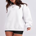 thumbnail image 2 of Women’s Oversized Sweatshirts Long Sleeve Solid Color Pullover Tops, 2 of 6