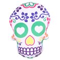 thumbnail image 1 of Halloween Throw Pillow Creative Skeleton Head Stuffed Cushion Sofa Pillow Toy, 1 of 7