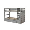 thumbnail image 1 of ACME Allentown Twin/Twin Bunk Bed w/Storage Ladder & Trundle in Gray, 1 of 4