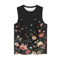 thumbnail image 3 of LSLJS Fashion Women Sleeveless Printed Garment Comfortable Breathable V-Neck Blouses Tops, Womens Tank Tops, 3 of 4
