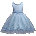 thumbnail image 4 of Robes de Fille Formelles Sans Manches Robe de Bal pour Tout-Petits Robe en Tulle Robes de Princesse pour Filles 9-10 Ans, 4 of 4