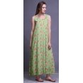 thumbnail image 3 of Bimba Robe de Nuit en Rayonne pour Femmes Maxi Imprimée Tenue de Sommeil Robe de Nuit-G, 3 of 5