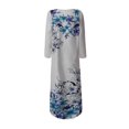 thumbnail image 5 of Robes pour Femmes Robe Longue Aguichant à Imprimé Numérique pour Femmes Col en V avec Poches Robe à Manches Longues Robes à Manches Longues pour Femmes en Liquidation, 5 of 5