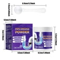 thumbnail image 3 of Wdhugt Drain Cleaner Powder For Kitchen And Bathroom Sinks Unclogs Hair And Grease 100G With Spoon Safe For Pipes Plastic Bottle, 3 of 9