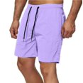 thumbnail image 1 of Plebaso Casual Shorts for Men Elastic Waist Drawstring Shorts Quick Dry Lightweight Beach Sports Shorts, 1 of 4
