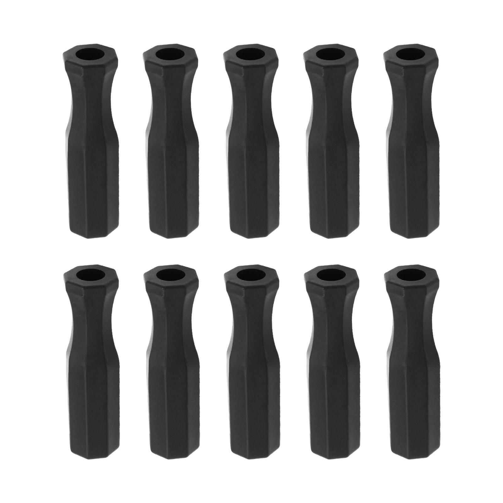 10 Pieces Foosball Handle Grips 5/8 inch Foosball Rods Octagonal Handles