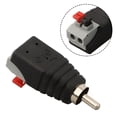 thumbnail image 4 of Speaker Wire A/V Cable to Audio Male female RCA Connector Adapter Press Plug, 4 of 12