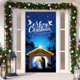 thumbnail image 1 of Hbdhejl Christmas Door Decoration Door Cover Hanging Cloth Holiday Party Layout Scene Background Cloth, 1 of 4
