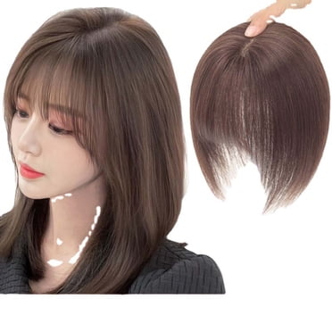 TopLLC Wigs Bangs Wig Piece Simulation Hair Strands Top Of Head Hair Patch Hair Increase A bangs