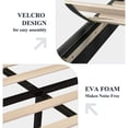 thumbnail image 4 of Allewie Lit Plateforme Format Double avec Tête de Lit Rembourrée en Tissu, Gris Foncé, 4 of 7