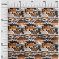 thumbnail image 2 of oneOone Velvet Brown Fabric Writing Font Fabric For Sewing Printed Craft Fabric By The Yard 58 Inch Wide, 2 of 4