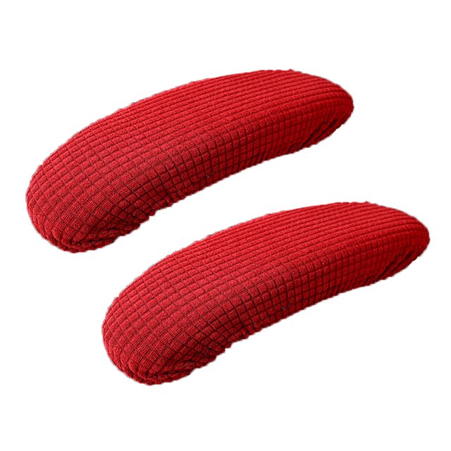 Maytalsory Chair Armrest Covers To And Decorate Made Of Polyester Fibre Easy To Install Winered 1Set