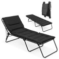 thumbnail image 1 of Lafuma Siesta Foldable Patio and Poolside Sunbathing Cushion Chaise Lounge Chair, 1 of 4