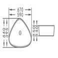 thumbnail image 4 of DROP Bath and Kitchen DR091080 Bathroom Vessel Sink, 4 of 4
