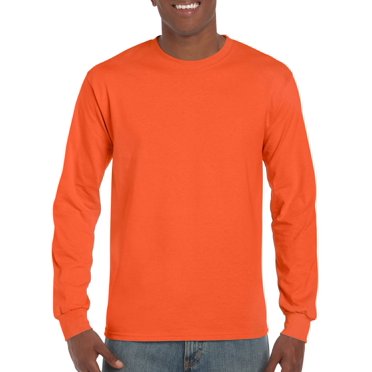Gildan T-Shirt à Manches Longues DryBlend pour Hommes, TG, Orange