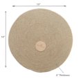 thumbnail image 2 of Jute Traided Rond Placemat Plain 15 X 15 - Ensemble De 12, 2 of 3