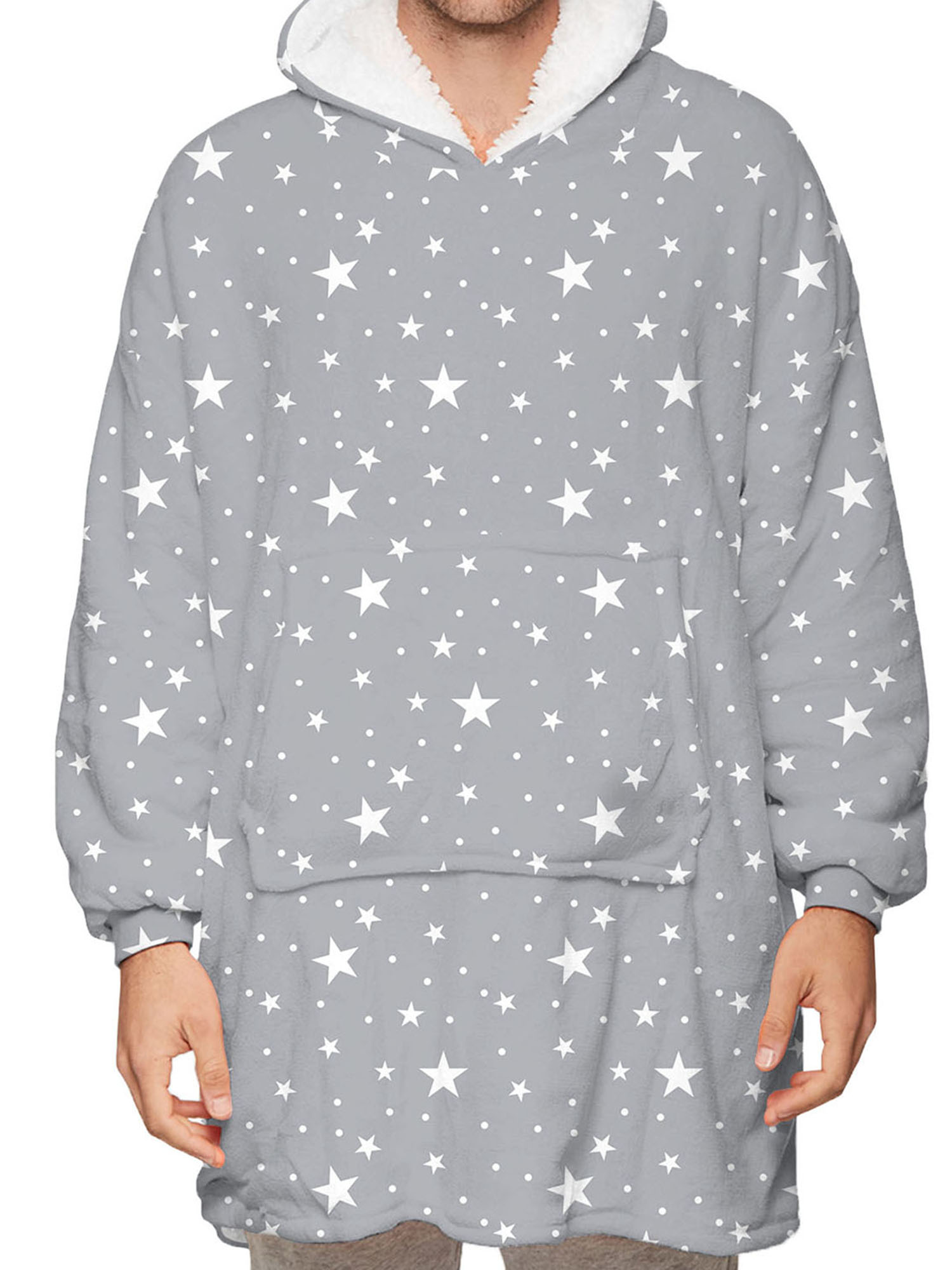 Fortune Matching Family Wearable Blanket Oversized Hoodies Pullover Christmas Pajama