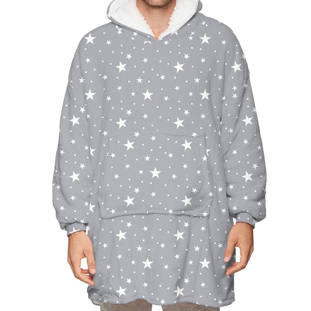 Fortune Matching Family Wearable Blanket Oversized Hoodies Pullover Christmas Pajama