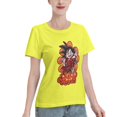 thumbnail image 2 of T-Shirt Basique à Manches Courtes pour Femmes Dragon Ball Little Goku, 2 of 6