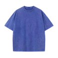 thumbnail image 3 of T-Shirt Rétro Vintage Lavé Usé Surdimensionné Manches Courtes Batik Coton - Unisexe, 3 of 4