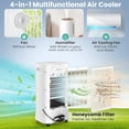 thumbnail image 4 of Giantex 3-in-1 Evaporative Air Cooler, Portable Oscillating Swamp Cooler w/ 3 Modes & 2 Ice Packs, Air Cooler for Room Home Office, 4 of 10