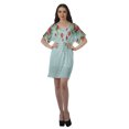 thumbnail image 2 of Moomaya Robes Décontractées pour Femmes Courtes Imprimées Robe Fluide à Col en V pour Femmes Grande Taille, 2 of 6