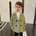 thumbnail image 4 of SHTXOZHI Manteau Robe Garçon Fille Manches Longues Trench-Coat Automne Hiver 1-6 Ans, 4 of 5