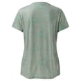 thumbnail image 5 of Womens Fashion Summer Print Ordinary Womens Short Sleeve Round Neck T-shirt Top, 5 of 5