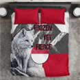 thumbnail image 2 of Greenland Bedding Set with Arctic Fox, Mountains, and Frozen Yet Fierce Text, 2 of 7