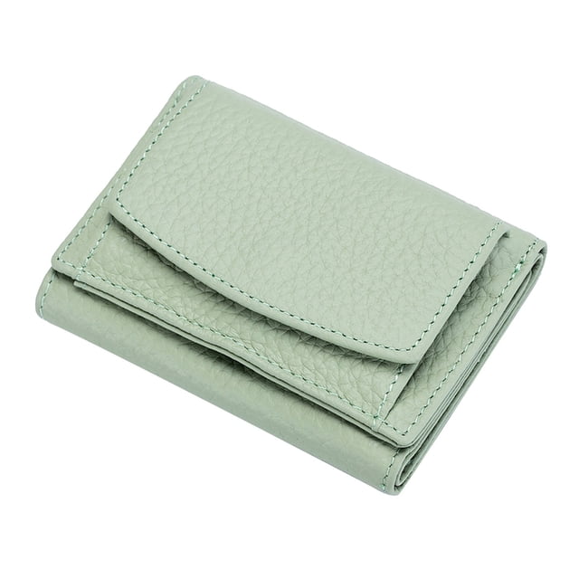 TopLLC Wallet Mini Petit Portefeuille pour Femme Ultra Mince en Cuir de Vachette Pleine Fleur