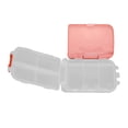 thumbnail image 3 of Weekly Pill Organizer, Vitamin Holder Foldable Pill Case  For Fish Oil For Vitamins Red, 3 of 8