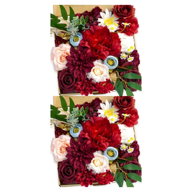 Ruiboury Long-lasting Durability Artificial Flower Bouquet For Wide Application Low Maintenance Artificial Flowers Fake Flowers 23new style LH008 2Set