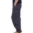 thumbnail image 4 of AherBiu Mens Hiking Pants Straight Leg Outdoor Multi Pockets Cargo Work Pants Workout Running Lightweight Tactical Pants, 4 of 6
