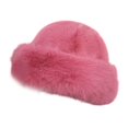 thumbnail image 3 of Esquirla Cossack Hat Russian Hat Beanie Winter Faux Hat for Snow Snowboard Riding Pink, 3 of 8
