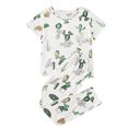 thumbnail image 3 of Innerwin Pajamas Set Plaid Printed Ladies Sleepwear Home Color Block Basic Nightwear Cactus XL, 3 of 4