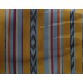 thumbnail image 4 of oneOone Tissu Georgette Viscose Rayé Ikat Imprimé 1 Yard 42 Pouces de Large, 4 of 4