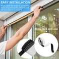 thumbnail image 4 of Uxcell Window Screen Mesh, 28" x 59" DIY Fiberglass Netting Mesh Black Frame with Hook and Loop Adhesive Edging, 4 of 6