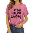 thumbnail image 1 of LUOGENLI T-shirts pour Femme pour Femmes Dames Mode Décontractée à Lettres Imprimées Col Rond Manches Courtes T-Shirt Haut T-shirts pour Femmes T-Shirt Graphique Fête de la Saint-Patrick TTTG, 1 of 4