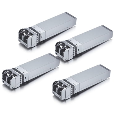 10Gtek Transceiver 10G Base-Sr SFP+ LC, Module Multimode SFP 10G 850nm, jusqu'à 300 Mètres, pour Cisco SFP-10G-SR, Meraki MA-SFP-10GB-SR, Ubiquiti UniFi UF-MM-10G, Fortinet