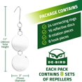 thumbnail image 2 of Qjuhung Bird Deterrent Reflective Discs Repellent Swivel Outdoor 8 Pack, 2 of 7