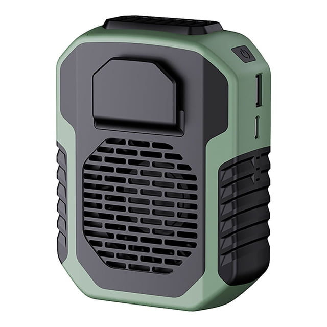 Waist Clip Fan with 6000mAh Power Bank, 3-Speed USB Fan for Outdoor Sports & Camping