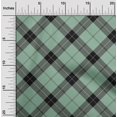 thumbnail image 1 of oneOone Viscose Jersey Fabric Tartan Check Print Sewing Fabric BTY 60 Inch Wide, 1 of 4